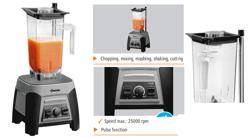 Máy xay sinh tố Blender BARTSCHER 150159 - Hàng chính hãng