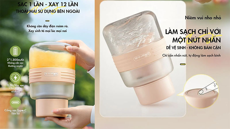 Pin sạc của Máy xay sinh tố cầm tay Bear LLJ-P10X5