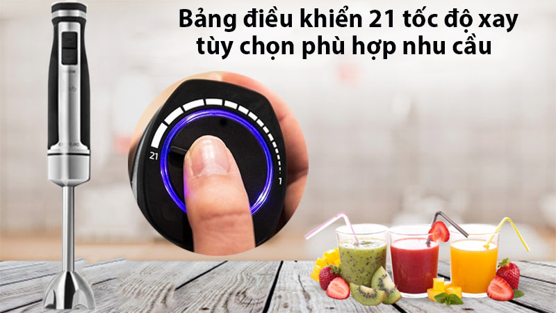 Điều khiển tốc độ của Máy xay cầm tay Cecotec Power Gear 1500
