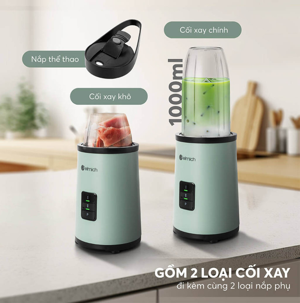 Máy xay sinh tố Elmich BLE-8718 - Hàng chính hãng
