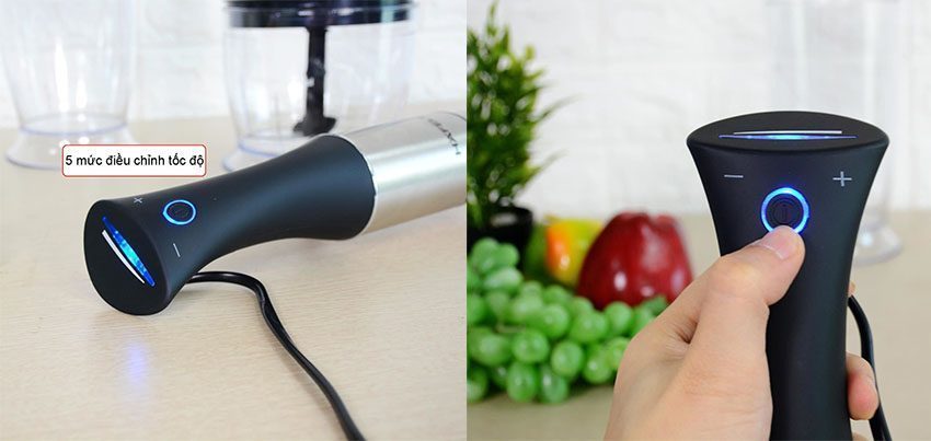 Bảng điều khiển của máy xay sinh tố cầm tay Hafele GS-206 535.43.090