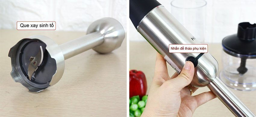 Chất liệu của máy xay sinh tố cầm tay Hafele GS-206 535.43.090
