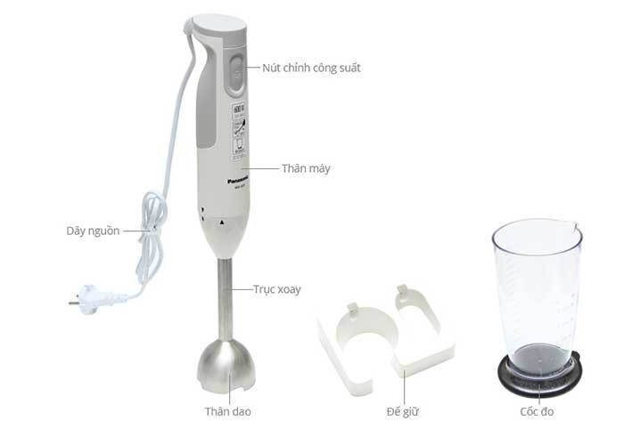 Máy xay sinh tố cầm tay Panasonic PASO-MX-GS1WR - Hàng chính hãng