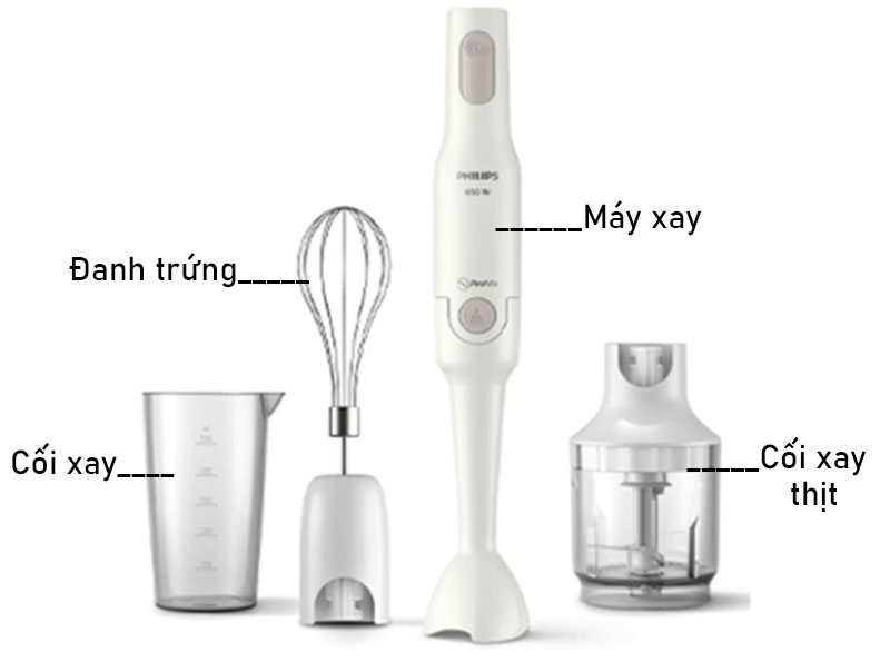 Máy xay sinh tố cầm tay Philips ProMix HR2533 - Hàng chính hãng