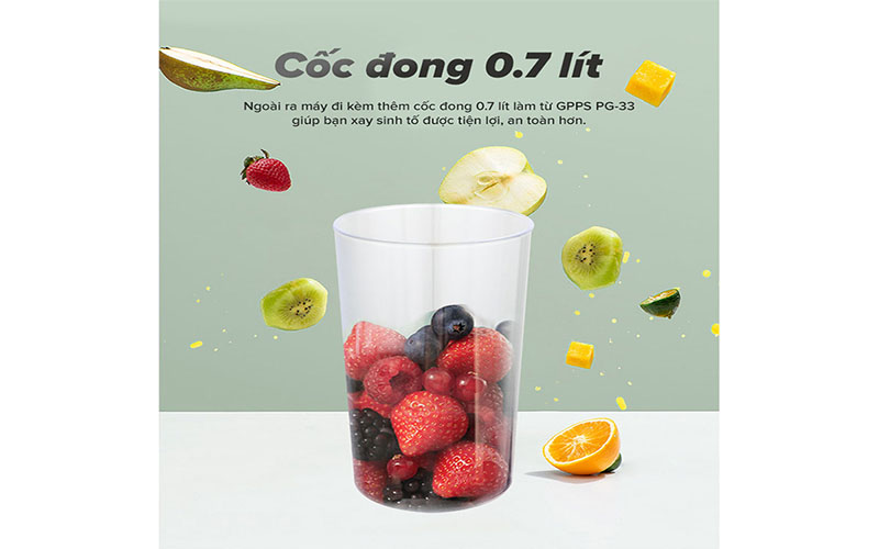 Máy xay sinh tố cầm tay Sharp EM-H074SV-BK - Hàng chính hãng