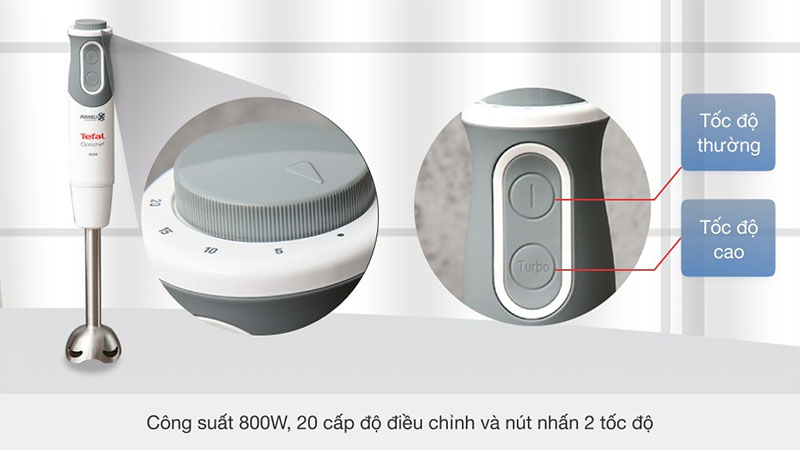 Máy xay sinh tố cầm tay Tefal HB643138 - Hàng chính hãng