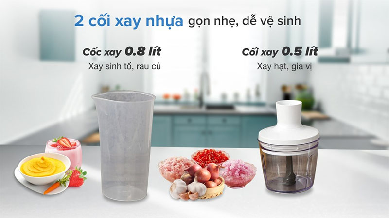 Máy xay sinh tố cầm tay Tefal HB643138 - Hàng chính hãng