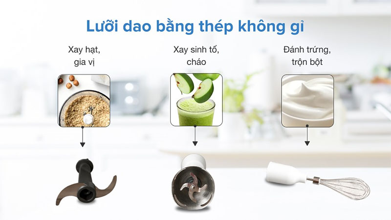 Máy xay sinh tố cầm tay Tefal HB643138 - Hàng chính hãng