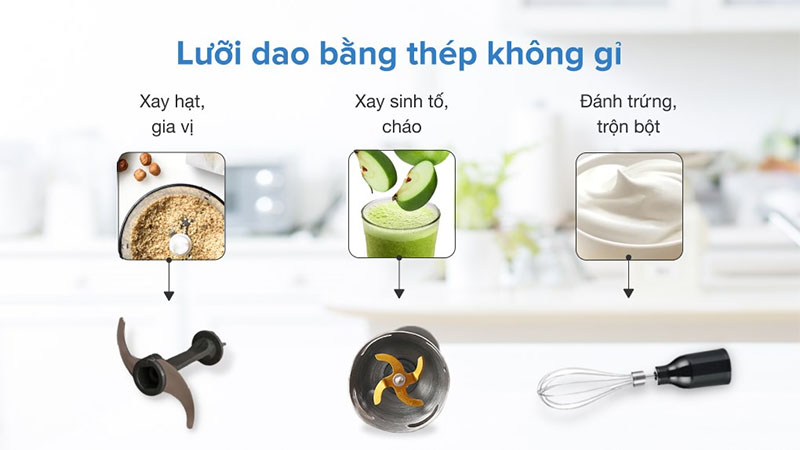 Máy xay sinh tố cầm tay Tefal HB943838 - Hàng chính hãng