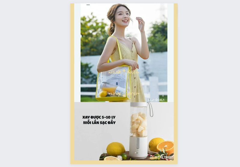 Máy xay sinh tố cầm tay Bear BL-B35V1 - Hàng chính hãng