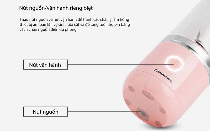 Điều khiển của Máy xay sinh tố cầm tay mini Lacuzin LCZ040