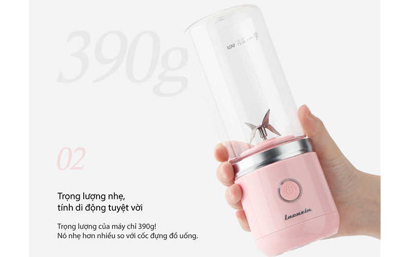 Thiết kế nhỏ gọn của Máy xay sinh tố cầm tay mini Lacuzin LCZ040