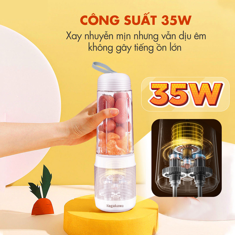 Máy xay sinh tố cầm tay Nagakawa NAG0826 - Hàng chính hãng