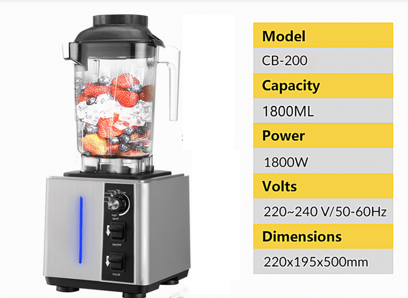 Máy xay sinh tố công nghiệp Cobi CB-200 - Hàng chính hãng