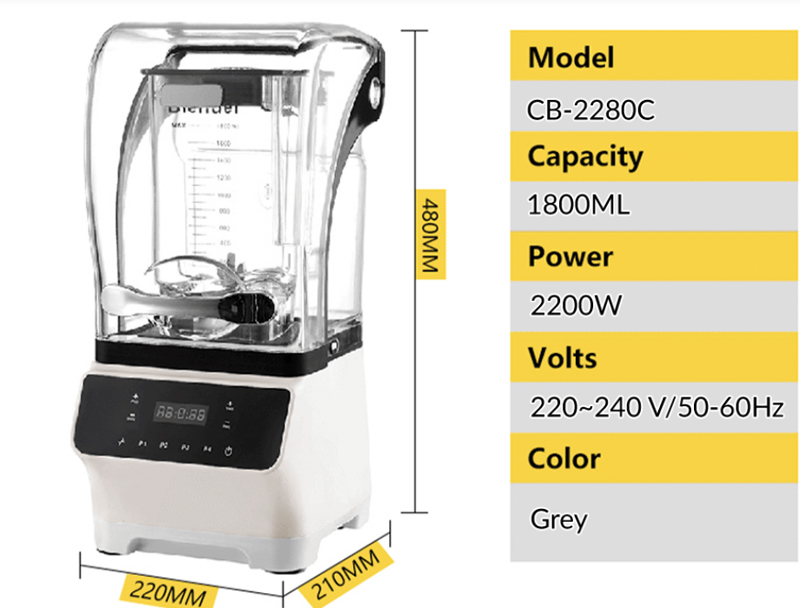 Máy xay sinh tố công nghiệp Cobi CB-2280C - Hàng chính hãng