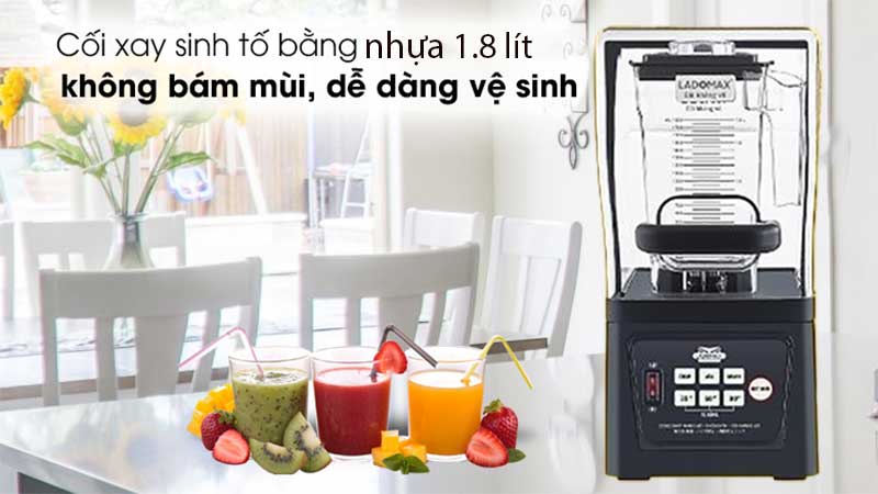 Máy xay sinh tố công nghiệp Ladomax HA-9118 - Hàng chính hãng