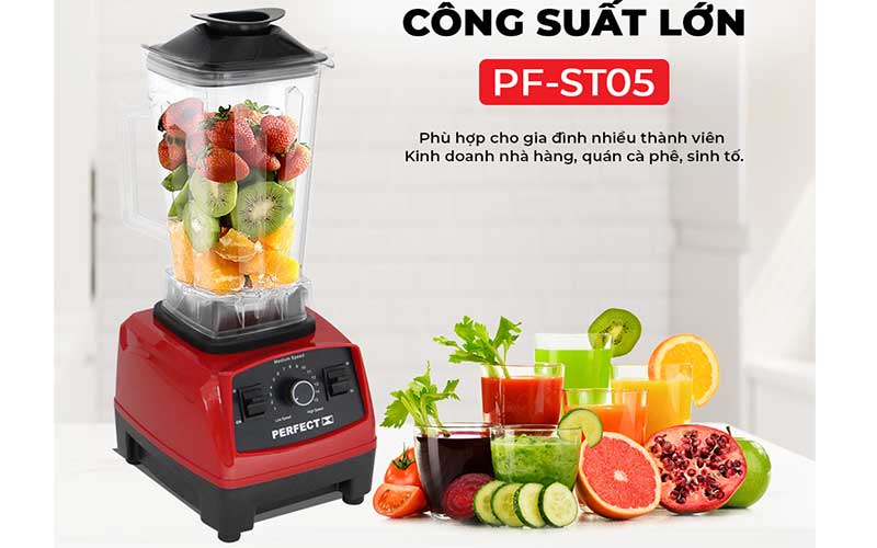 Máy xay sinh tố công nghiệp Perfect PF-ST05 - Hàng chính hãng