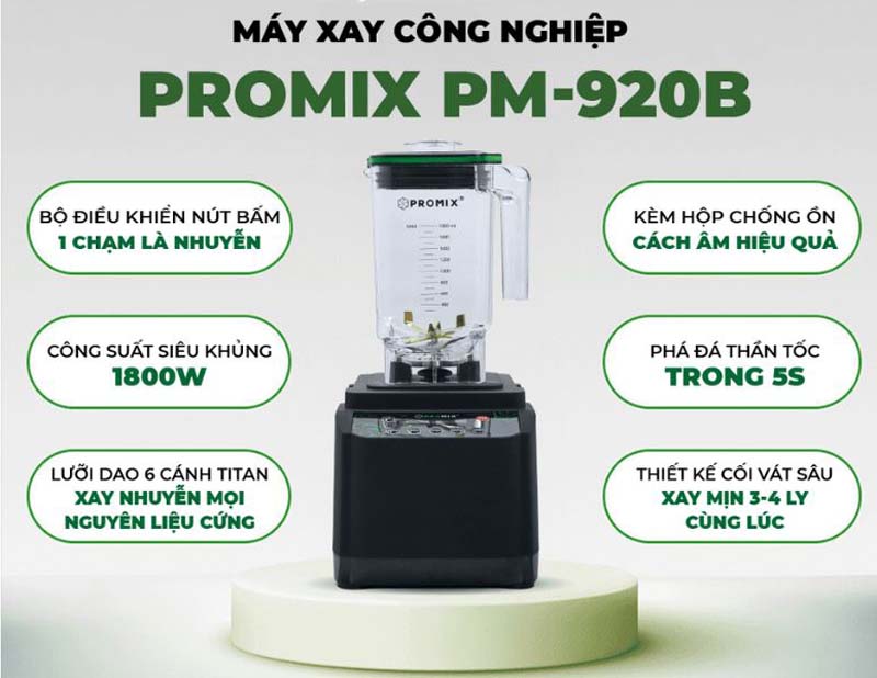 Máy xay sinh tố công nghiệp Promix PM-920B - Hàng chính hãng