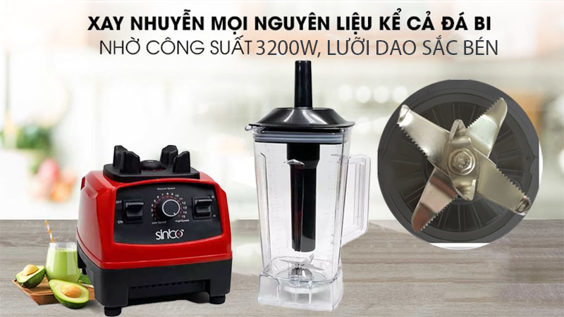 Máy xay sinh tố công nghiệp Sinbo SHB-3088 - Hàng chính hãng
