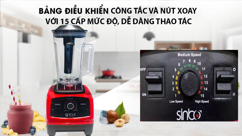 Máy xay sinh tố công nghiệp Sinbo SHB-3088 - Hàng chính hãng