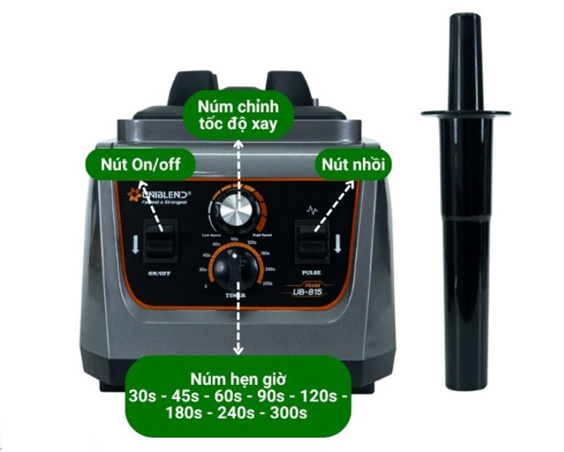 Máy xay sinh tố công nghiệp Uniblend UB-815 - Hàng chính hãng