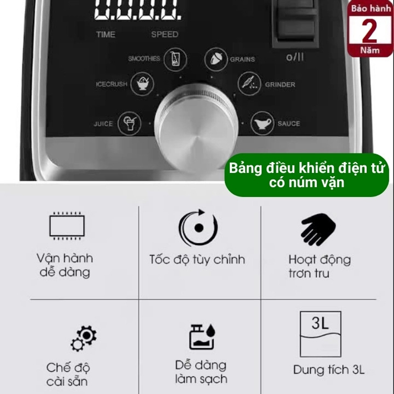 Máy xay sinh tố công nghiệp Bennix BN-228BL - Hàng chính hãng