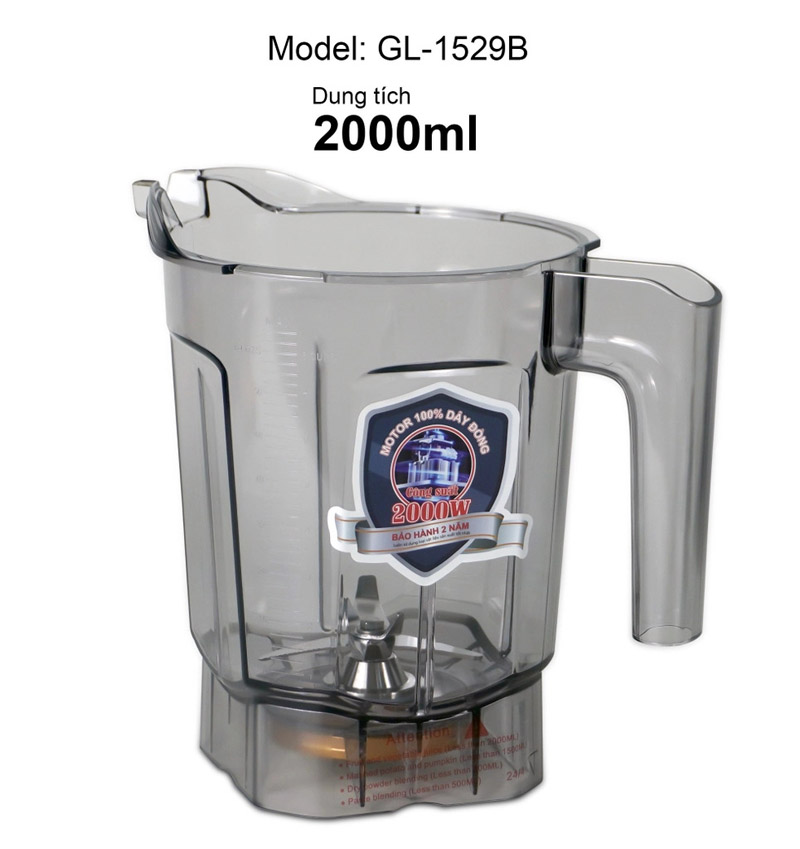 Máy xay sinh tố công nghiệp Gali GL-1529B - Hàng chính hãng