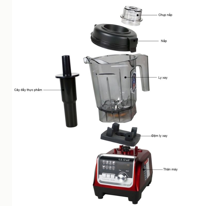 Máy xay sinh tố công nghiệp Gali GL-1529R - Hàng chính hãng