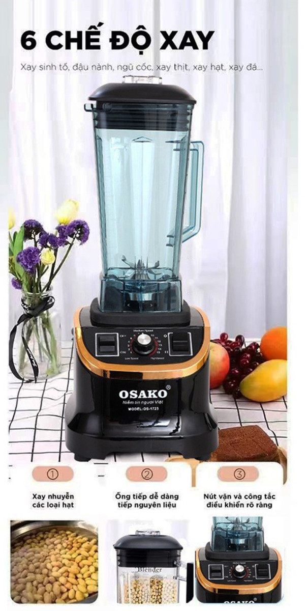 Máy xay sinh tố đa năng Osako OS-1723 - Hàng chính hãng