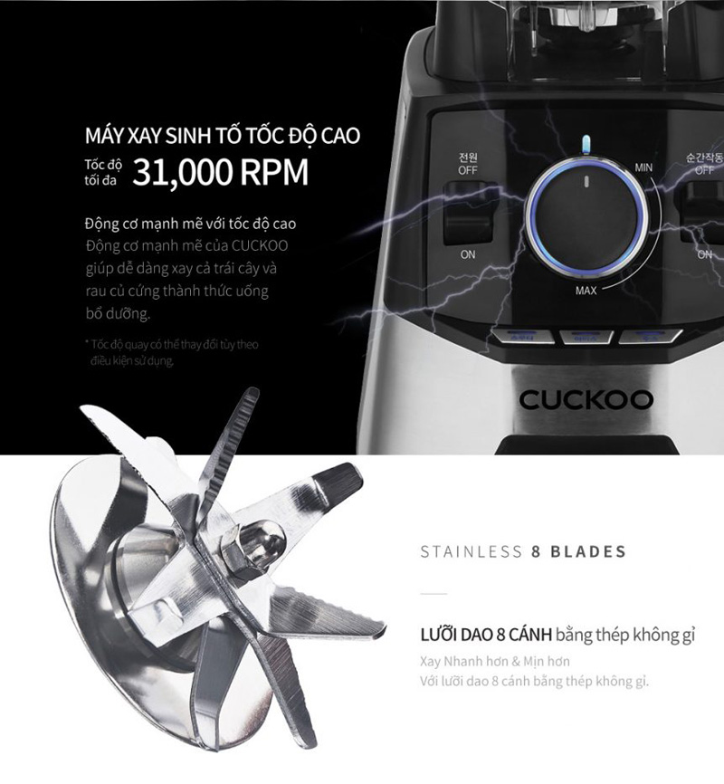 Máy xay sinh tố Cuckoo CFM-E200XB - Hàng chính hãng