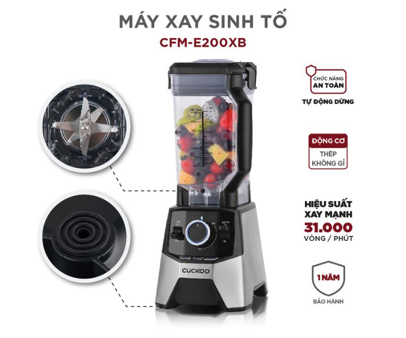 Máy xay sinh tố Cuckoo CFM-E200XB - Hàng chính hãng