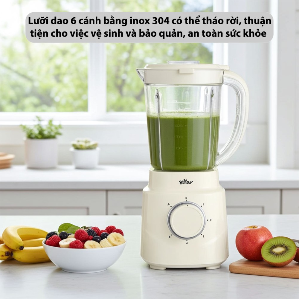 Máy xay sinh tố đa năng Bear BL-4H15T - Hàng chính hãng