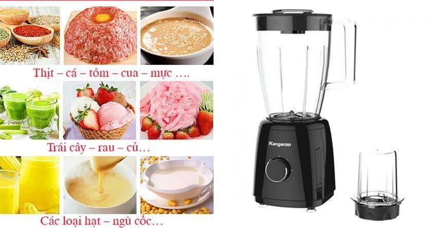 Chức năng của máy xay sinh tố đa năng Kangaroo KG2B8