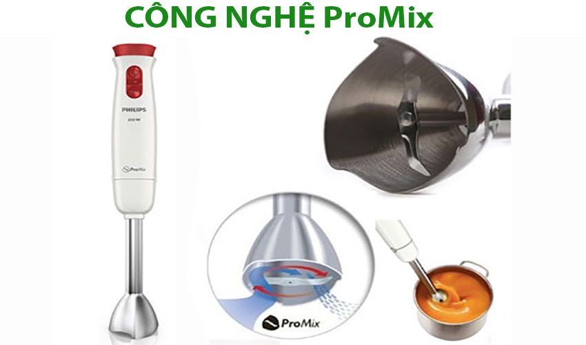 Máy xay sinh tố cầm tay Philips HR-1625/00 - Hàng chính hãng