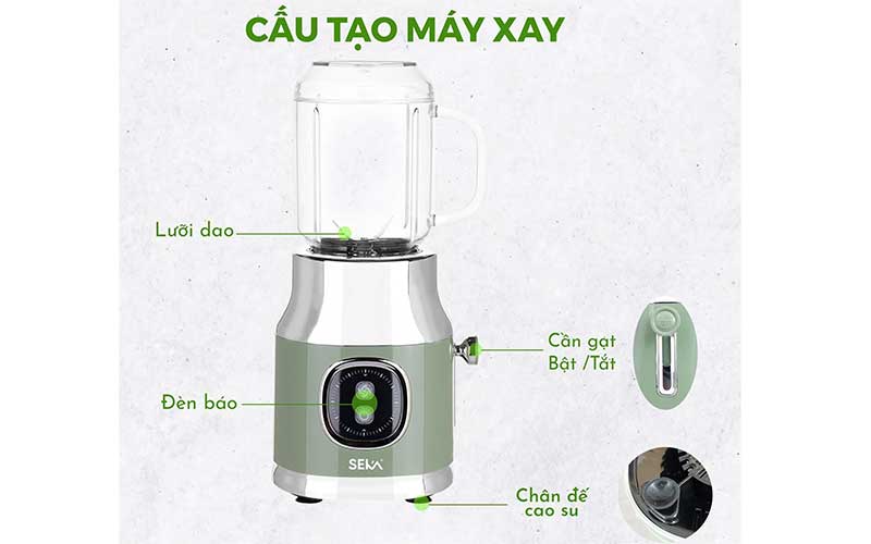 Máy xay sinh tố đa năng Seka HR2223 - Hàng chính hãng
