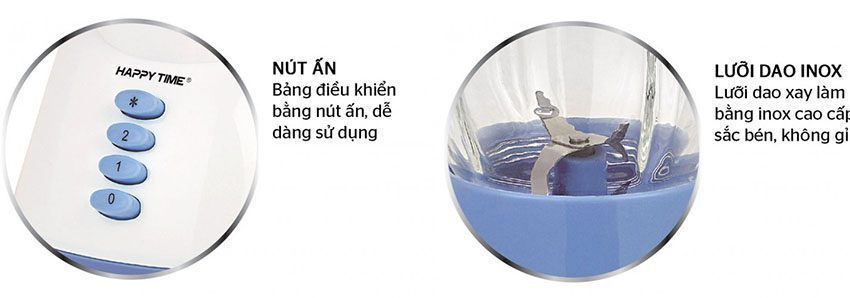Máy xay sinh tố đa năng Sunhouse HappyTime HTD5113 - Hàng chính hãng