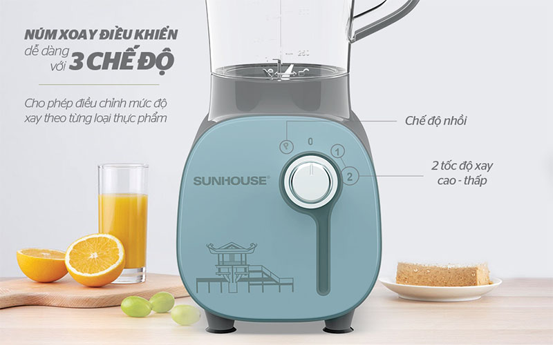 Điều khiển của Máy xay sinh tố đa năng Sunhouse SHD5312B