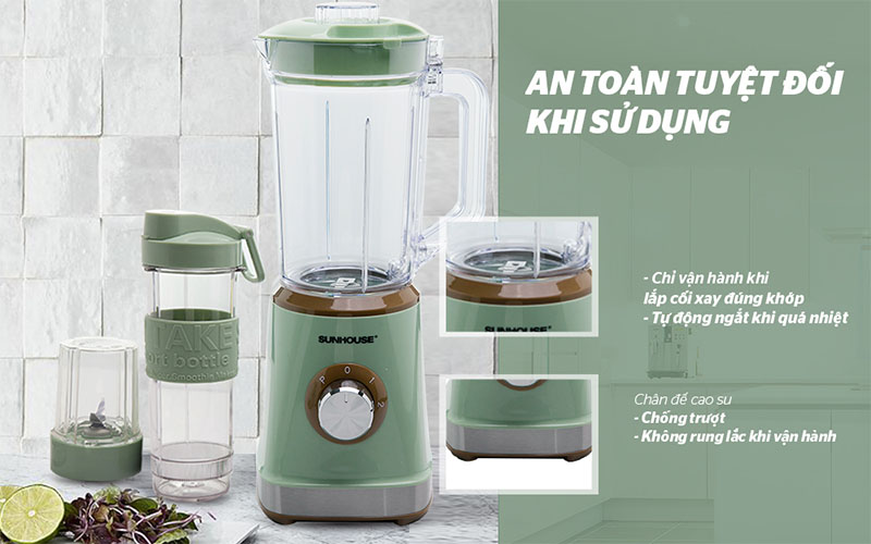 Máy xay sinh tố đa năng Sunhouse SHD5315G - Hàng chính hãng