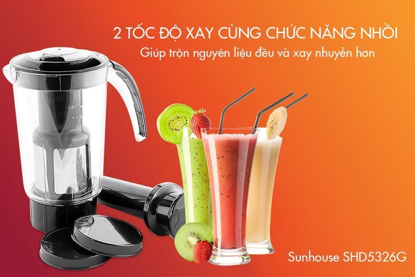 Máy xay sinh tố đa năng Sunhouse SHD5326G - Hàng chính hãng