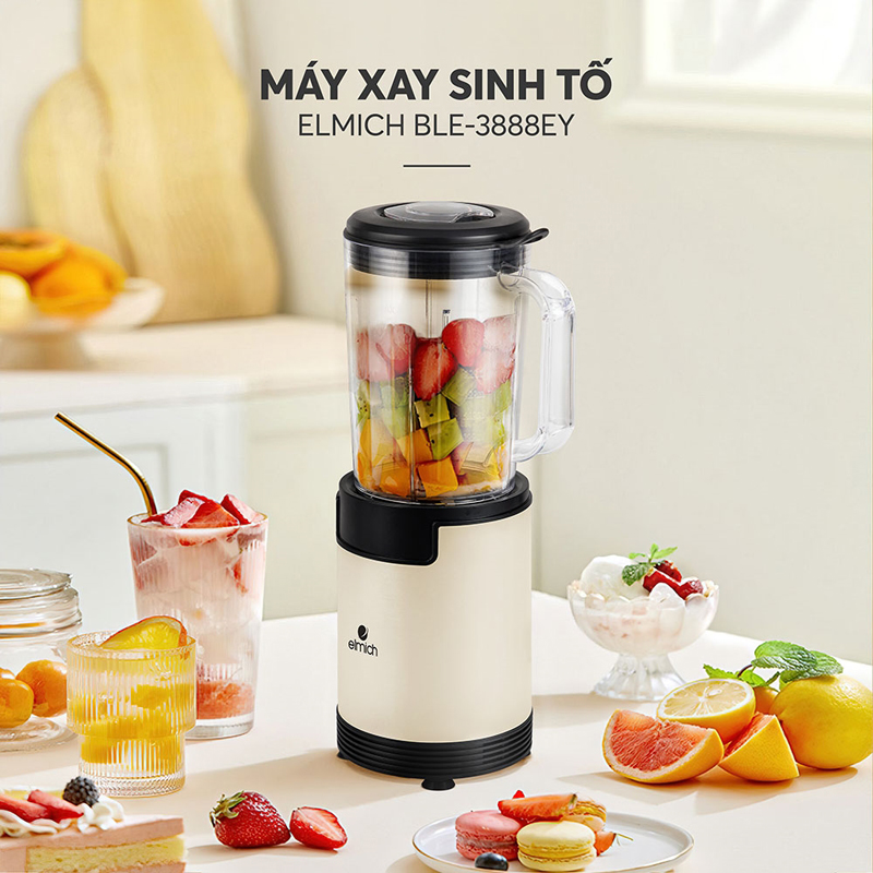 Máy xay sinh tố Elmich BLE-3888EY - Hàng chính hãng