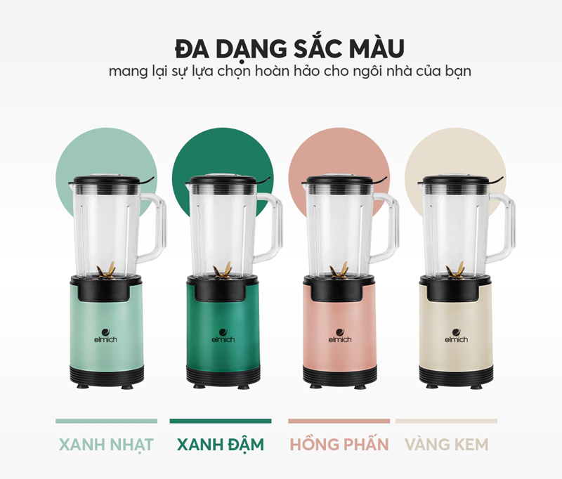 Máy xay sinh tố Elmich BLE-3888EY - Hàng chính hãng