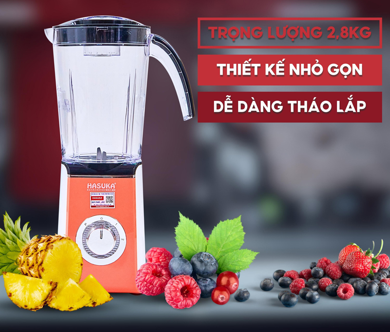 Máy xay sinh tố Hasuka HSK-726 - Hàng chính hãng