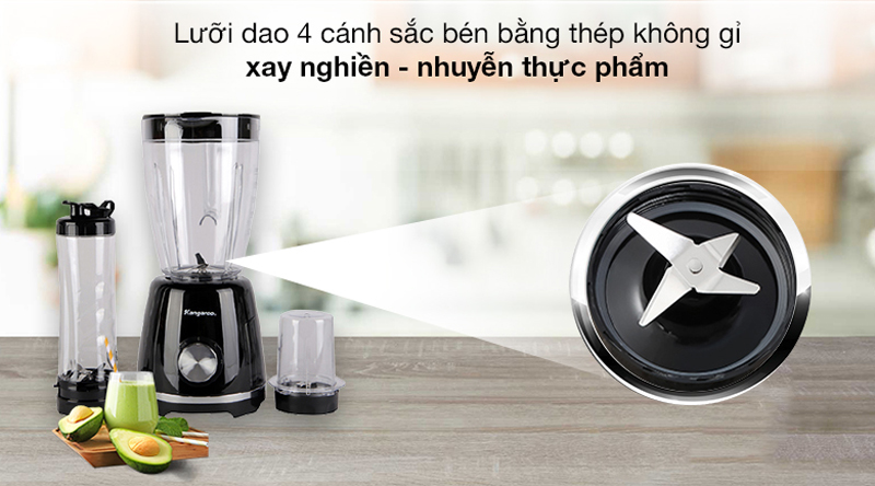 Máy xay sinh tố đa năng Kangaroo KG3B6 - Hàng chính hãng