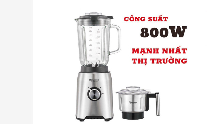 Lưỡi dao 6 cánh sắc bén và công suất lên đến 800W, xay nhuyễn mịn mọi thực phẩm nhanh chóng