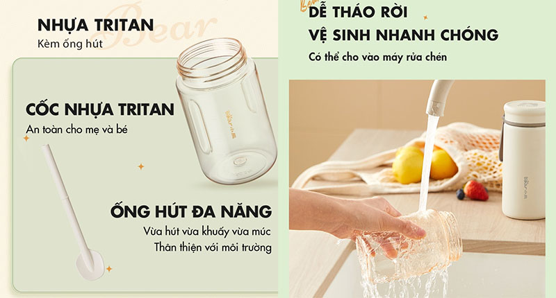 Cối xay của Máy xay sinh tố mini Bear LLJ-E05J1