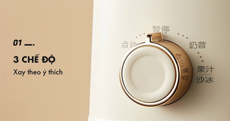 Điều khiển của Máy xay sinh tố mini Bear LLJ-E05J1