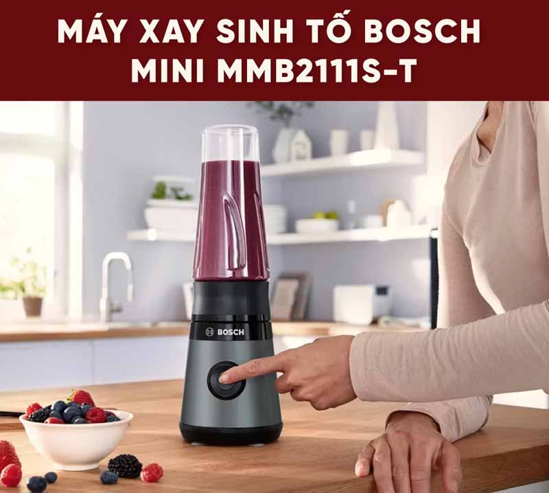 Máy xay sinh tố mini Bosch MMB 2111S - Hàng chính hãng