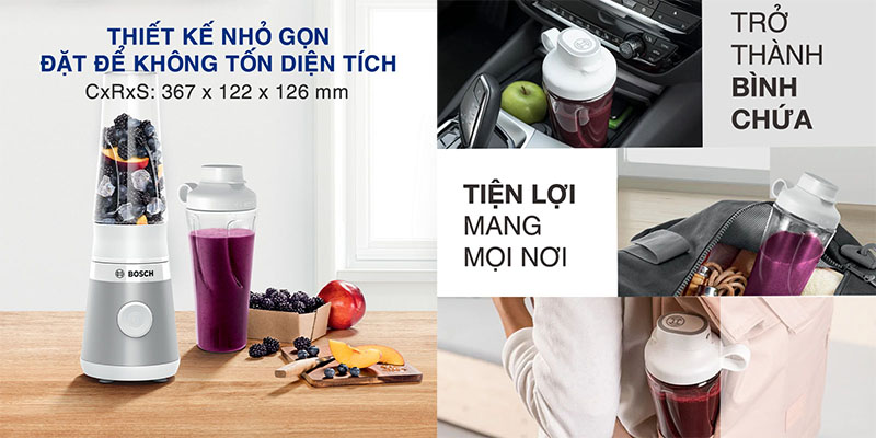 Máy xay sinh tố mini Bosch MMB2111T - Hàng chính hãng
