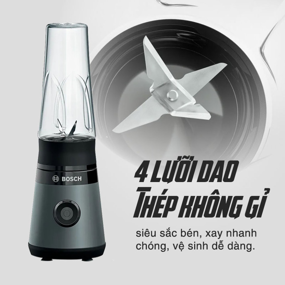 Máy xay sinh tố mini Bosch MMB2111S - Hàng chính hãng