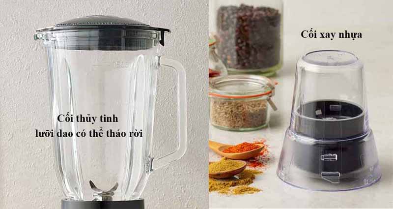Có 2 cối xay với 2 kích thước khác nhau